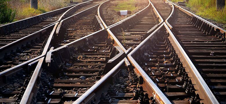 A railroad regulation can help prevent accidents on train tracks like these.